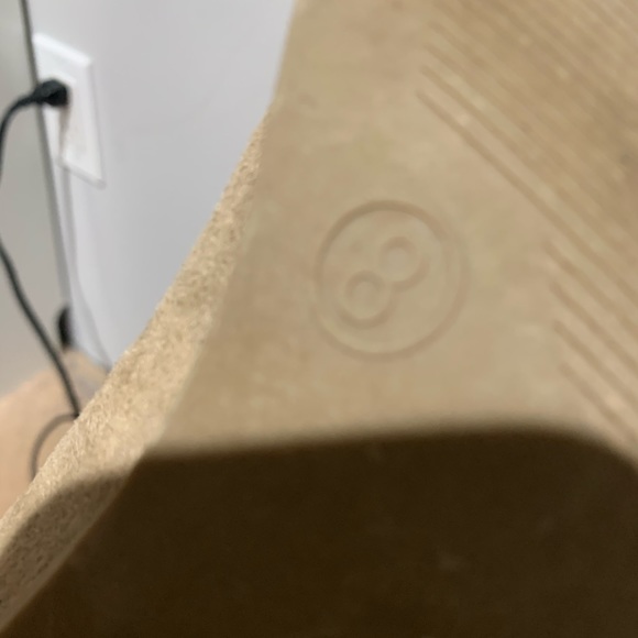 tan beige wedges, lace up. - Picture 3 of 3